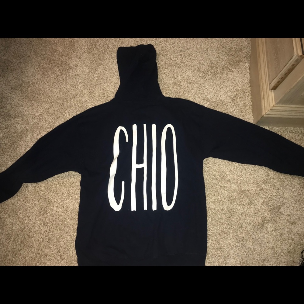 Chi Omega Zip Up Sweatshirt